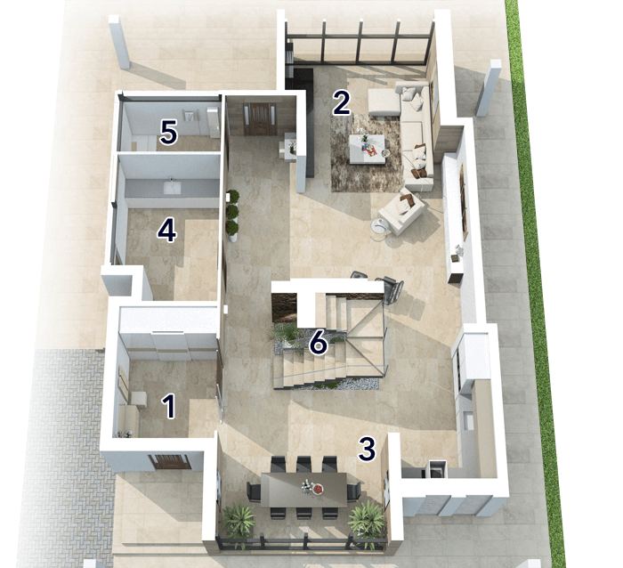 Villa en Golf San Juan — plano — imagen 2