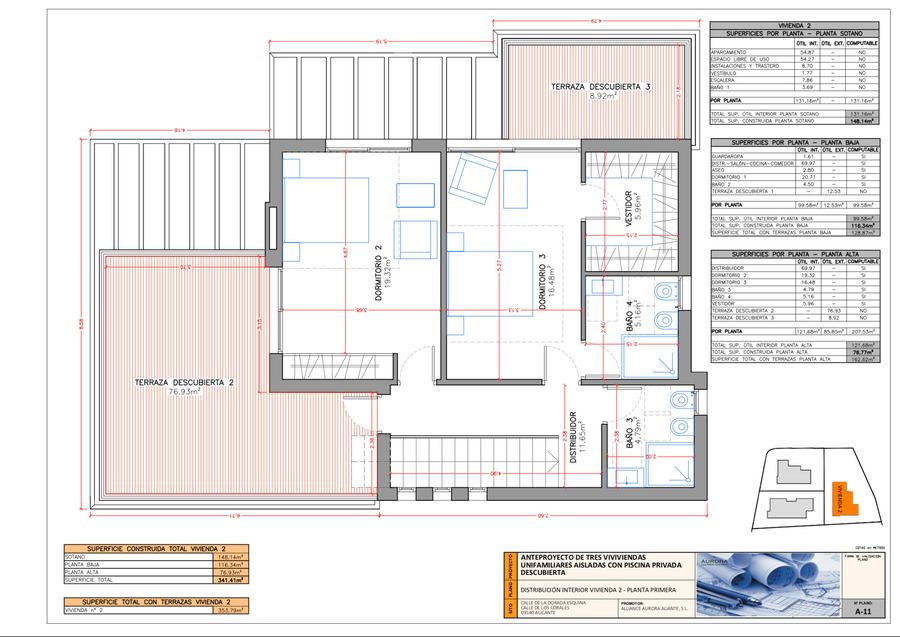 Villas en Playa San Juan — plano — imagen 3